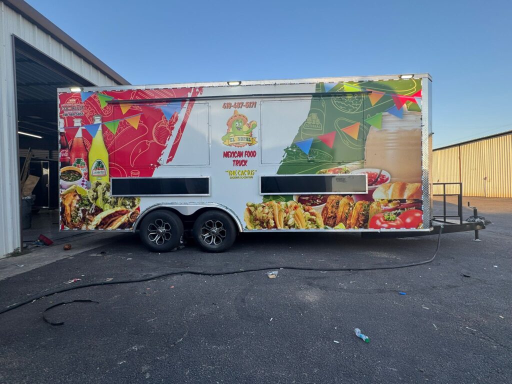 custom food trailers for sale